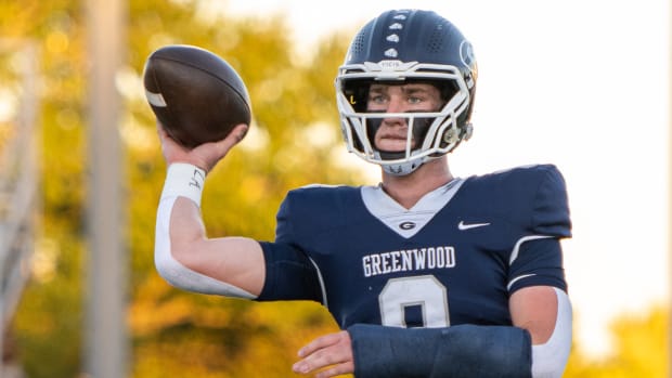 Kane Archer throws a pass in a game last October in Greenwood